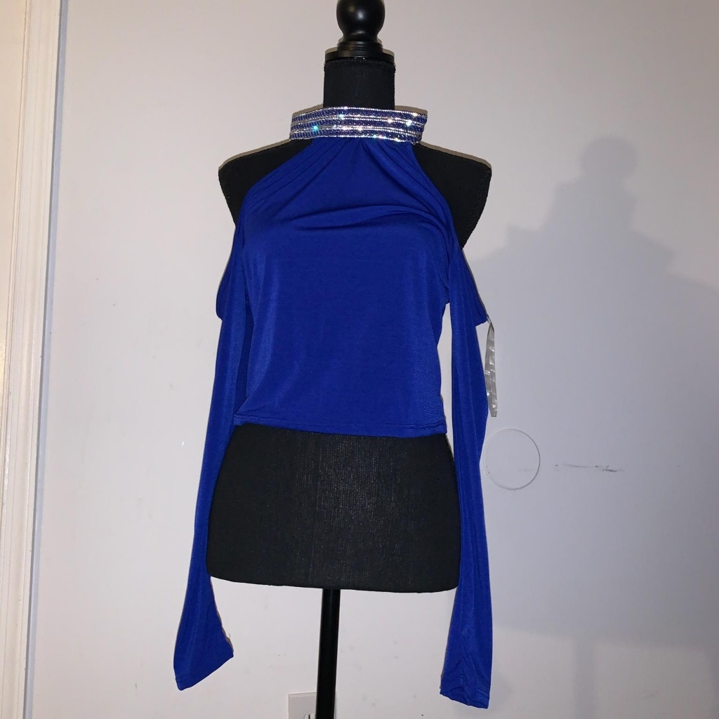 Sequin Neck Top
